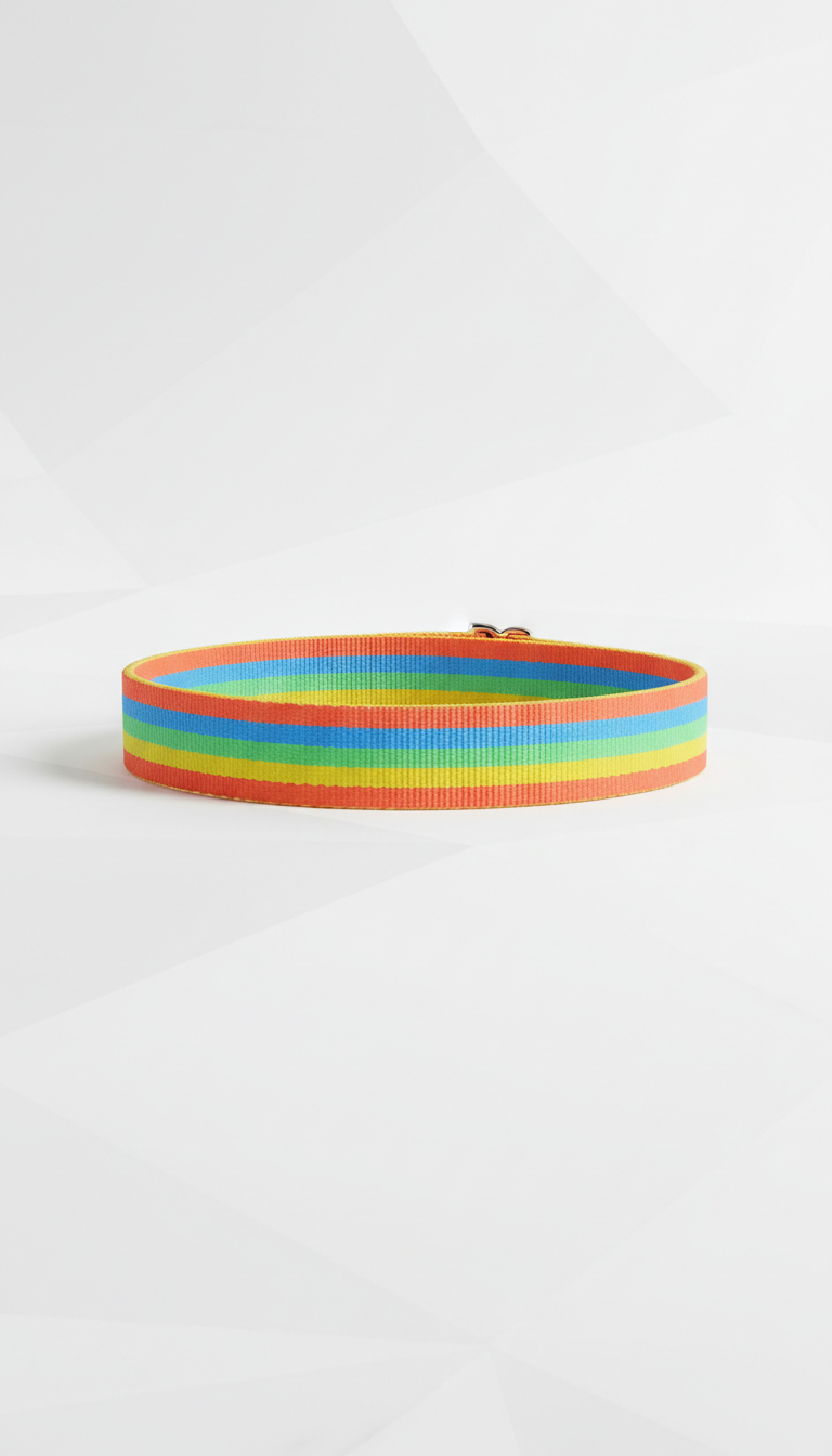 Rainbow Stripe Cat Collar